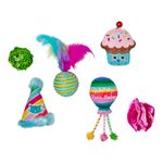 Set de 6 Juguetes para Gato Happy Birthday