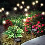 Lampara LED Solar para Jardín 8 Luces de 10 W
