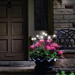 Lampara LED Solar para Jardín 8 Luces de 10 W