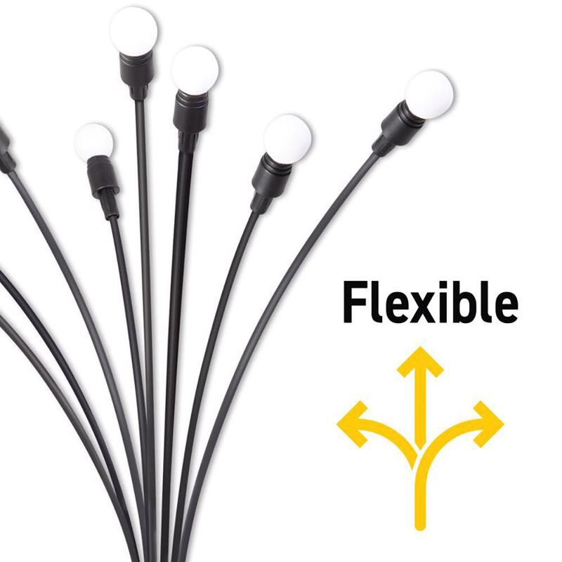 Lampara LED Solar para Jardín 8 Luces de 10 W