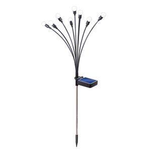 Lampara LED Solar para Jardín 8 Luces de 10 W