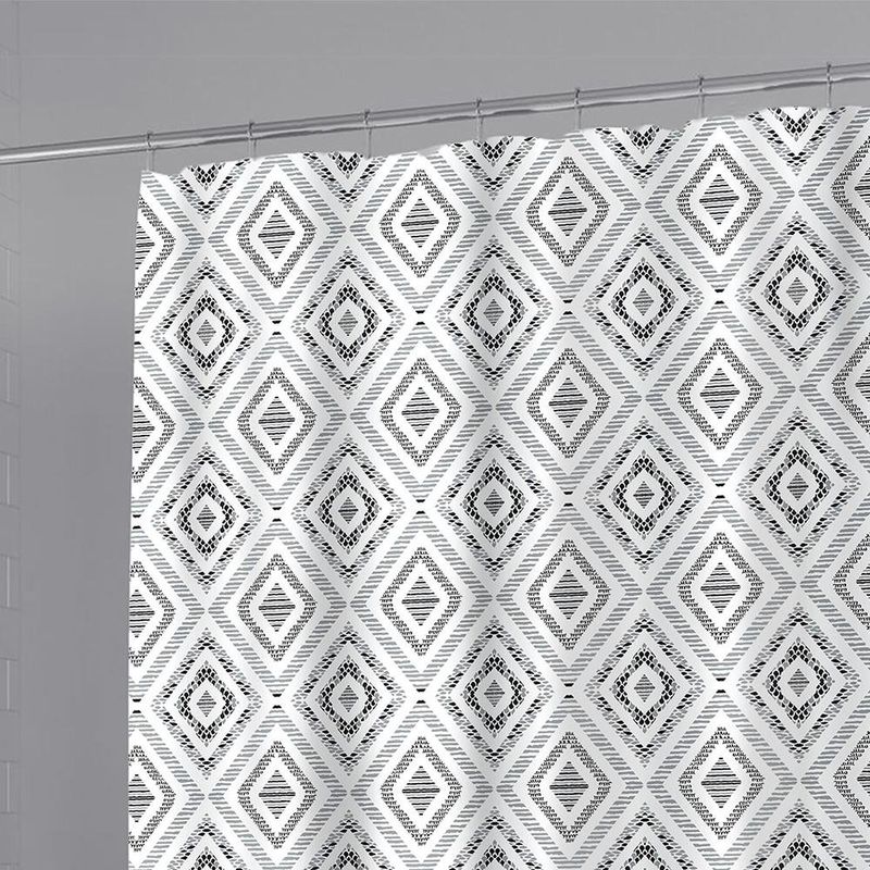 Set de 14 Piezas, Cortina, Ganchos y Alfombra Memory Foam