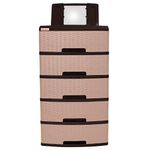 Gavetero Vanity 5 Niveles Café
