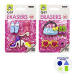 Set de Borradores Accesorios Diseños Surtidos