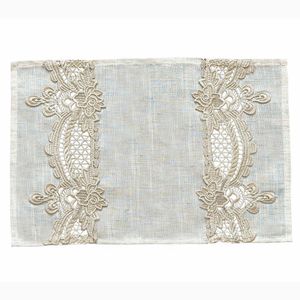 Individual  Beige Decorado