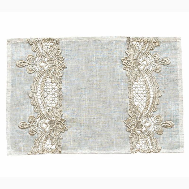 Individual  Beige Decorado