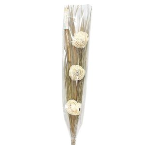 Ramo Decorativo Natural con Flores Beige