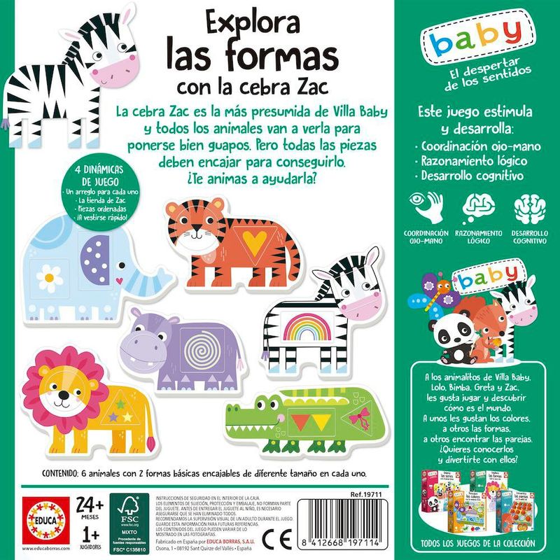 Explora las Formas con la Cebra Zac