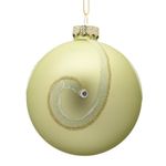 Bomba de Vidrio para Árbol Decorada Verde 8 Cm
