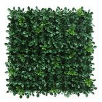 Panel de Follaje Sintético Estilo Boj Verde 50 x 50 Cm