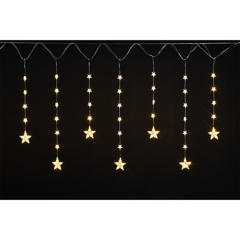 Cortina Micro LED 100 Luces Cálida Estrellas - Scandi