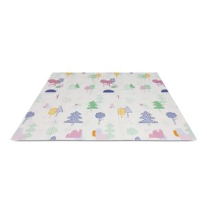 Tapete Infantil Antigolpes Plegable Estampado Árboles