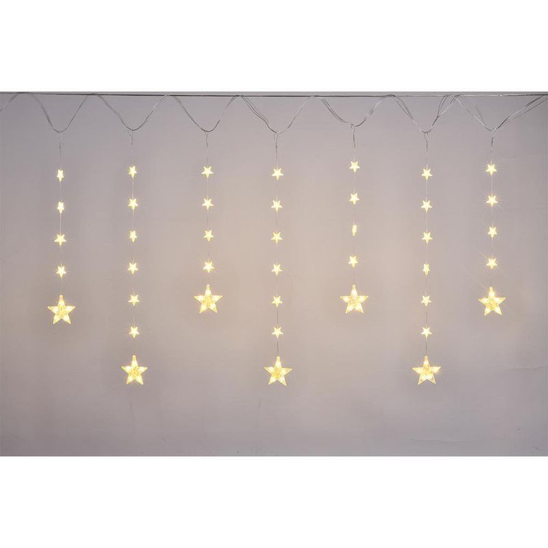 Cortina Micro LED 100 Luces Cálida Estrellas - Scandi