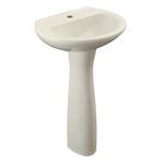 Lavamanos con Pedestal Cerámico Blanco Estándar