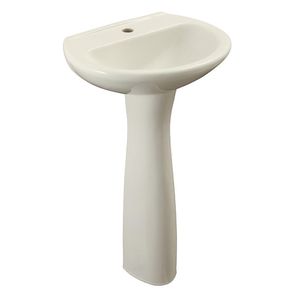 Lavamanos con Pedestal Cerámico Bone Estándar