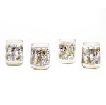 Set de 4 Vasos Transparentes con Diseño 8 Oz - Gronn