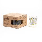 Set de 4 Vasos Transparentes con Diseño 8 Oz - Gronn