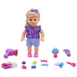 Muñeca con Juego de Cabello y Accesorios