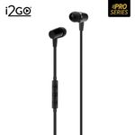 Audífono con Micrófono y Control de Volumen Negro