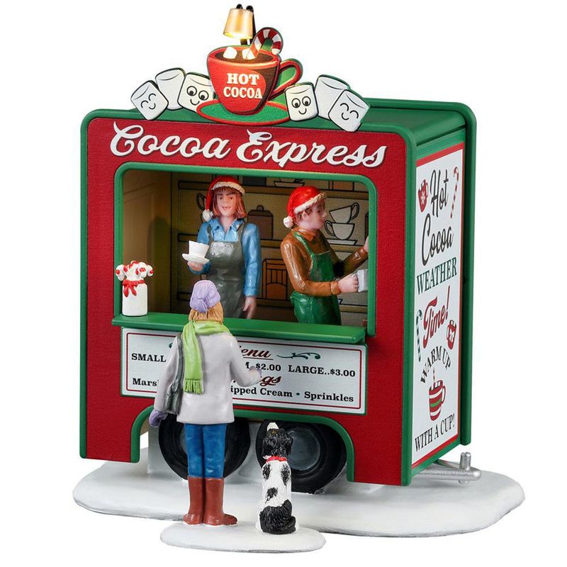 Camión de Cocoa Express para Villa Navideña