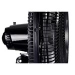 Ventilador de Pedestal Negro 6 Aspas Altura Ajustable 18 Plg