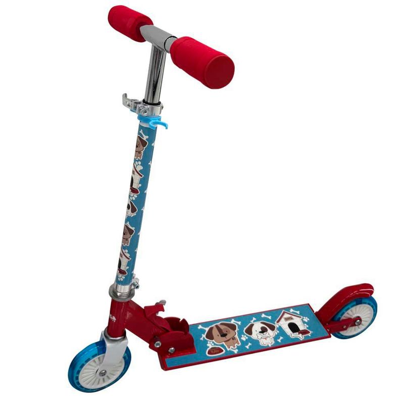 Scooter Celeste con Diseño de Animalitos