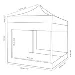 Set de Cobertores Laterales para Toldo Azul