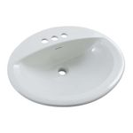 Lavamanos De Sobreponer Aqualyn Blanco - American Standard