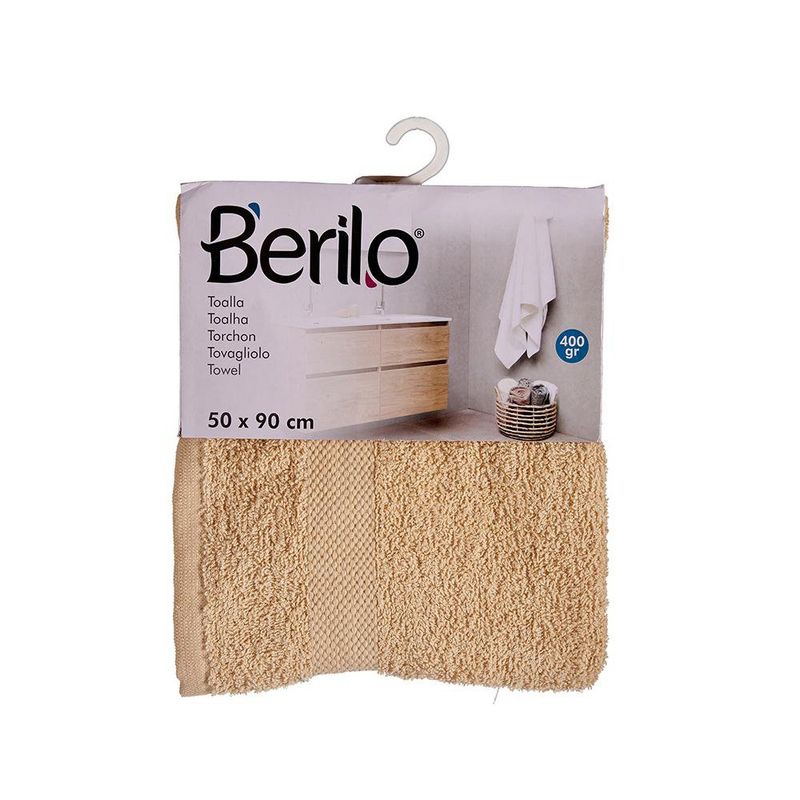 Toalla de Mano Color Beige 80% Algodón