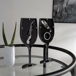 Set de 3 Accesorios para Vino con Estuche Diseño de Copa 9x9x23.5 Cm