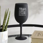 Set de 3 Accesorios para Vino con Estuche Diseño de Copa 9x9x23.5 Cm