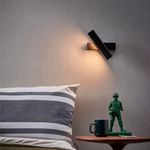 Lámpara Arbotante de Pared Negra Luz Cálida 8 W
