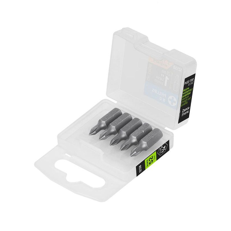 Set De 5 Puntas Para Desarmador Ph0 1 T - Truper