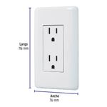 Tomacorriente Doble Basic Blanco - Volteck