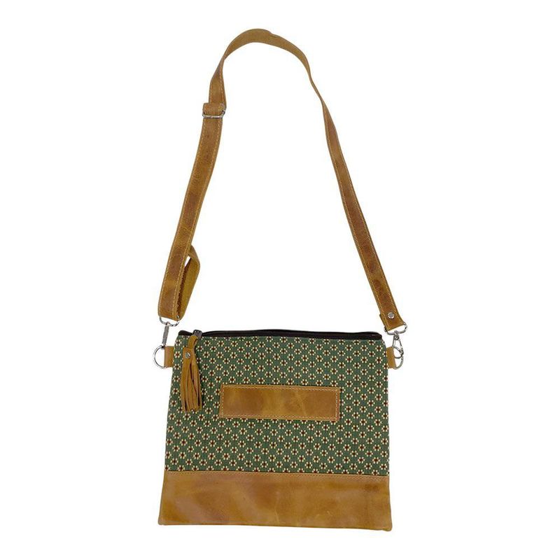 Bolsa Rectangular de Cuero de 28x23 Cm