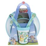 Set de Vajilla Infantil Diseño Bluey 5 Pzas