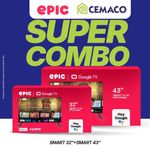 Combo Smart TV 43 Plg Full HD y Smart TV 32 Plg HD