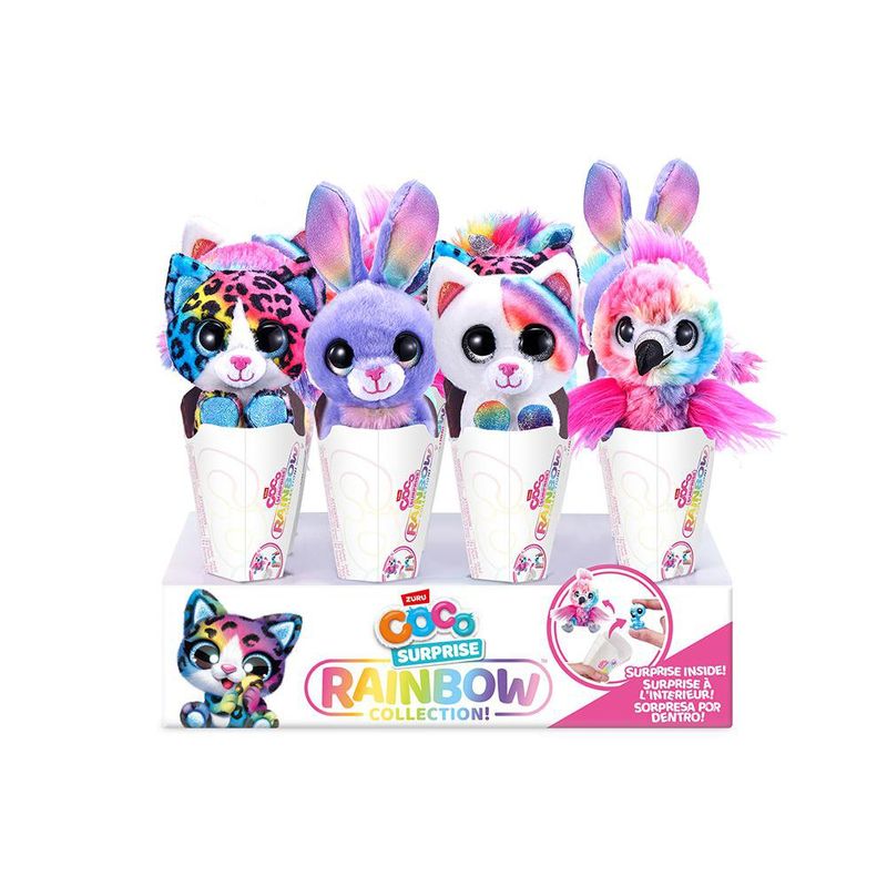 Peluche Coco Cones Sorpresa Arcoíris Diseños Surtidos