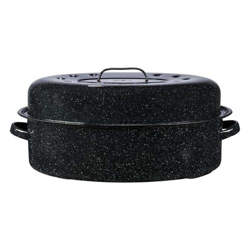 Pavera Ovalada de Peltre Negro