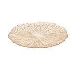 Plato Base de Vidrio Amber