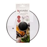 Tapadera de Vidrio Templado con Perilla Negra 20 Cm