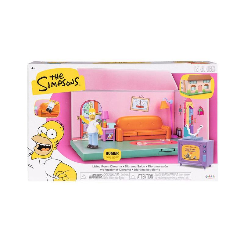 Set Diorama Sala De Estar De Los Simpsons
