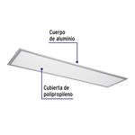 Panel LED de 45W Rectangular con Luz Fría de 120 x 30 cm