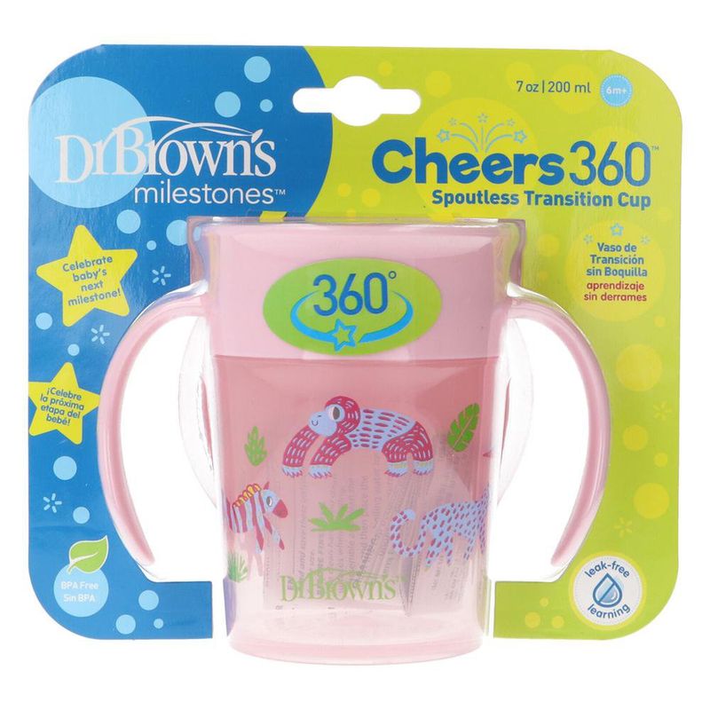 Vaso Cheers 360 con Asas Rosa