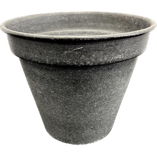 Maceta Redonda de Acero Gris 9 Plg