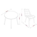 Comedor Circular Belluno para 4 Personas