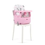 Silla Alta Convertible Rosa 3 en 1