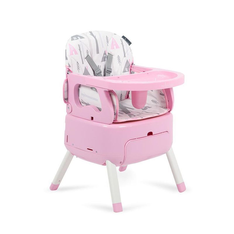 Silla Alta Convertible Rosa 3 en 1
