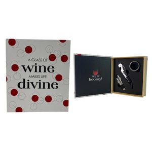 Set de 3 Accesorios para Botellas de Vino 16.5x14.5x4 cm