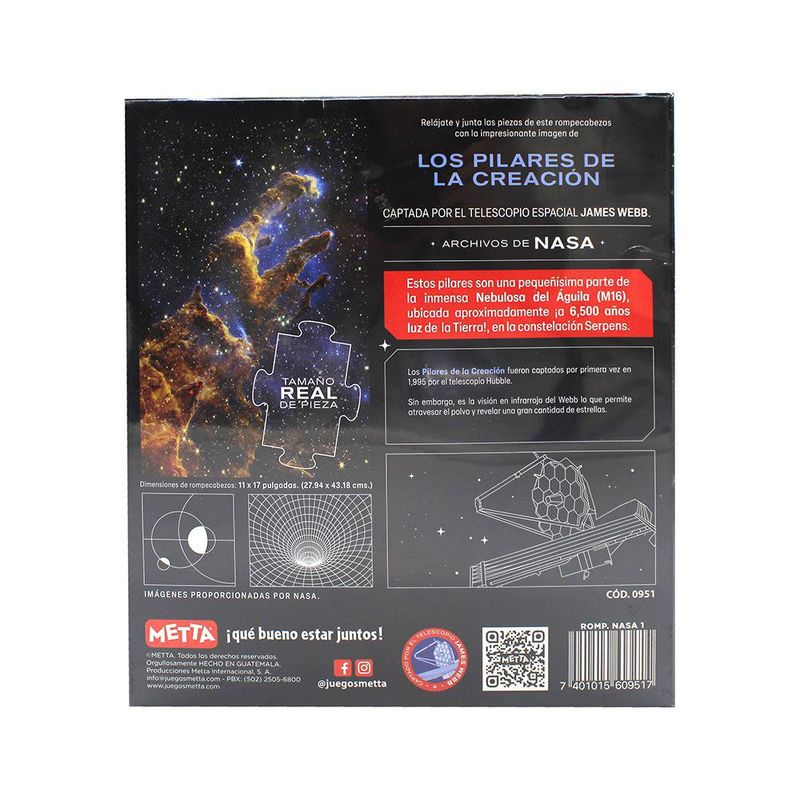 Rompecabezas Archivos de la Nasa 100 Piezas